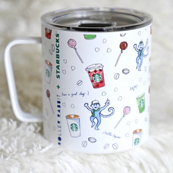 Roller Rabbit x Starbucks Christmas Mug 2025 BRAND NEW 🩷💚 - Picture 2 of 3